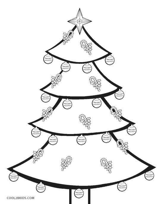 Coloring Book Pages Of Christmas Trees
 Printable Christmas Tree Coloring Pages For Kids