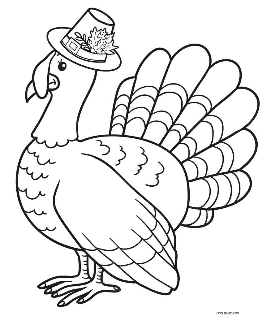 Coloring Book Pages Of Turkeys
 Free Printable Turkey Coloring Pages For Kids