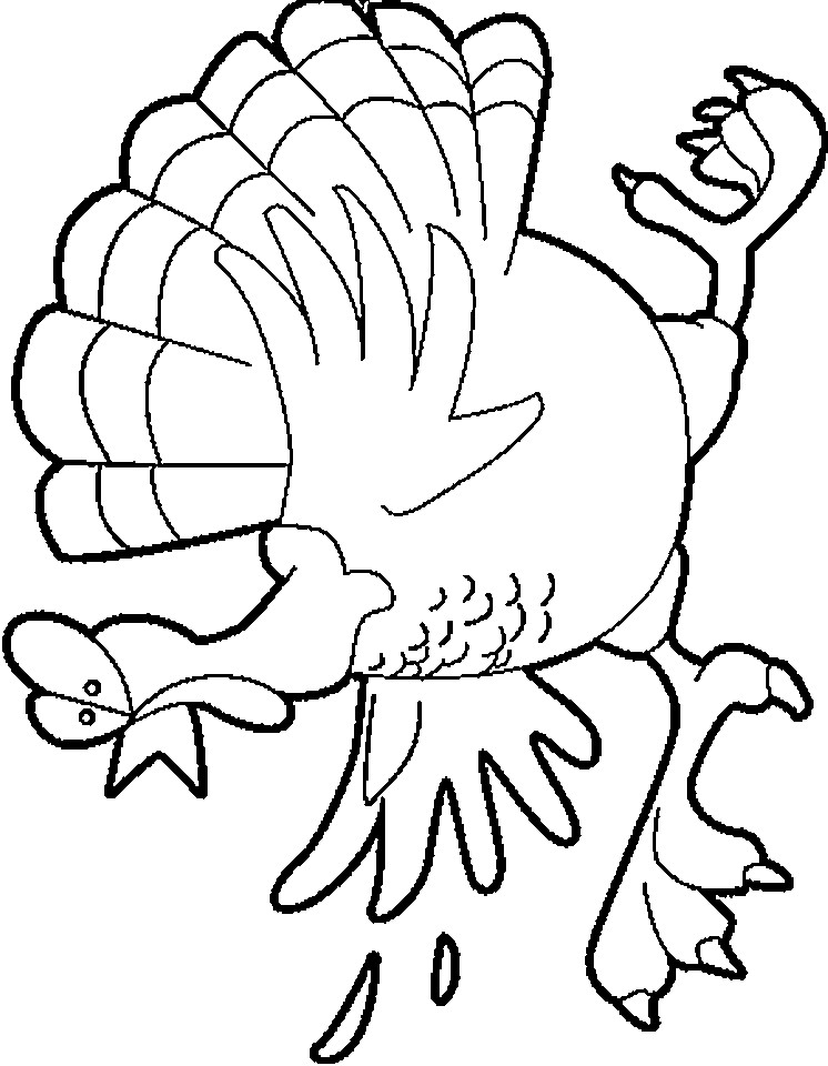 Coloring Book Pages Of Turkeys
 Free Printable Turkey Coloring Pages For Kids