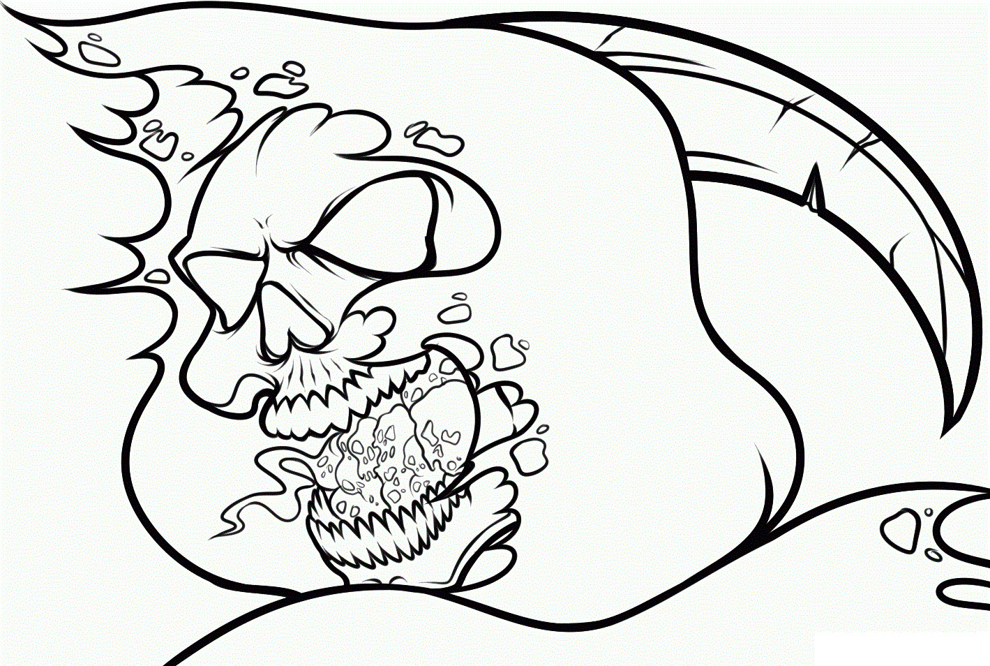 Coloring Book Pages Skulls
 Free Printable Skull Coloring Pages For Kids