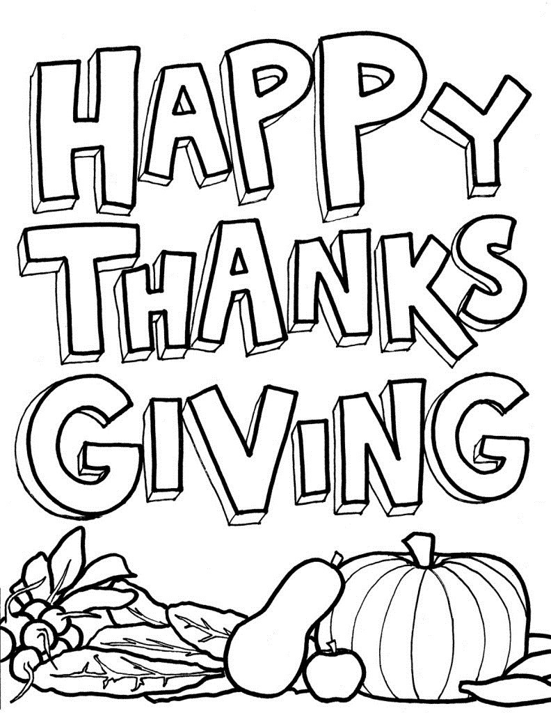 Coloring Book Pages Thanksgiving
 Free Printable Thanksgiving Coloring Pages For Kids