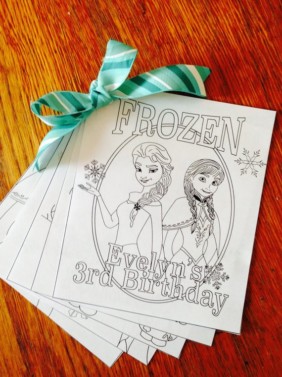 Coloring Book Party Favors
 Frozen Coloring Book Frozen Birthday Party Favor by