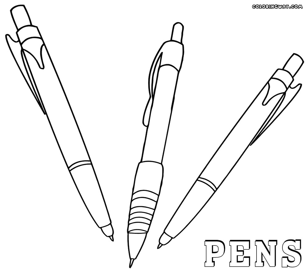 Coloring Book Pens
 Pen coloring pages