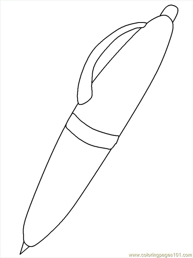 Coloring Book Pens
 Pen Coloring Page Free School Coloring Pages