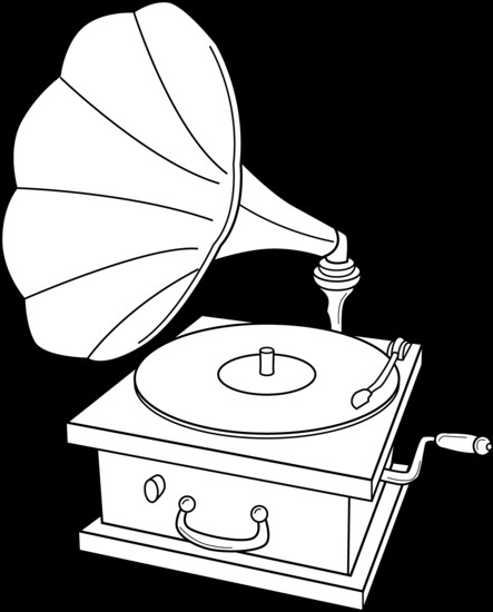 Coloring Book Vinyl
 Record Player Coloring Page Free Clip Art