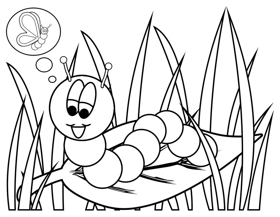 Coloring Books For Kids
 Free Printable Caterpillar Coloring Pages For Kids