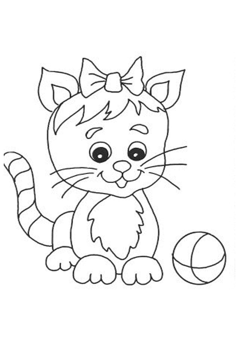 Coloring Books For Kids
 Free Printable Cat Coloring Pages For Kids