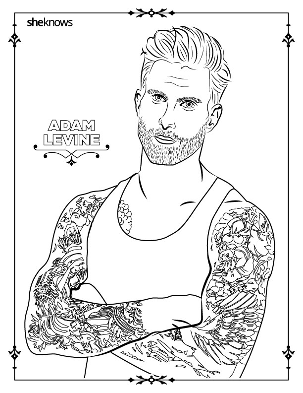 Coloring Books For Male Adults
 32 adult coloring book pages of Hollywood’s hottest men