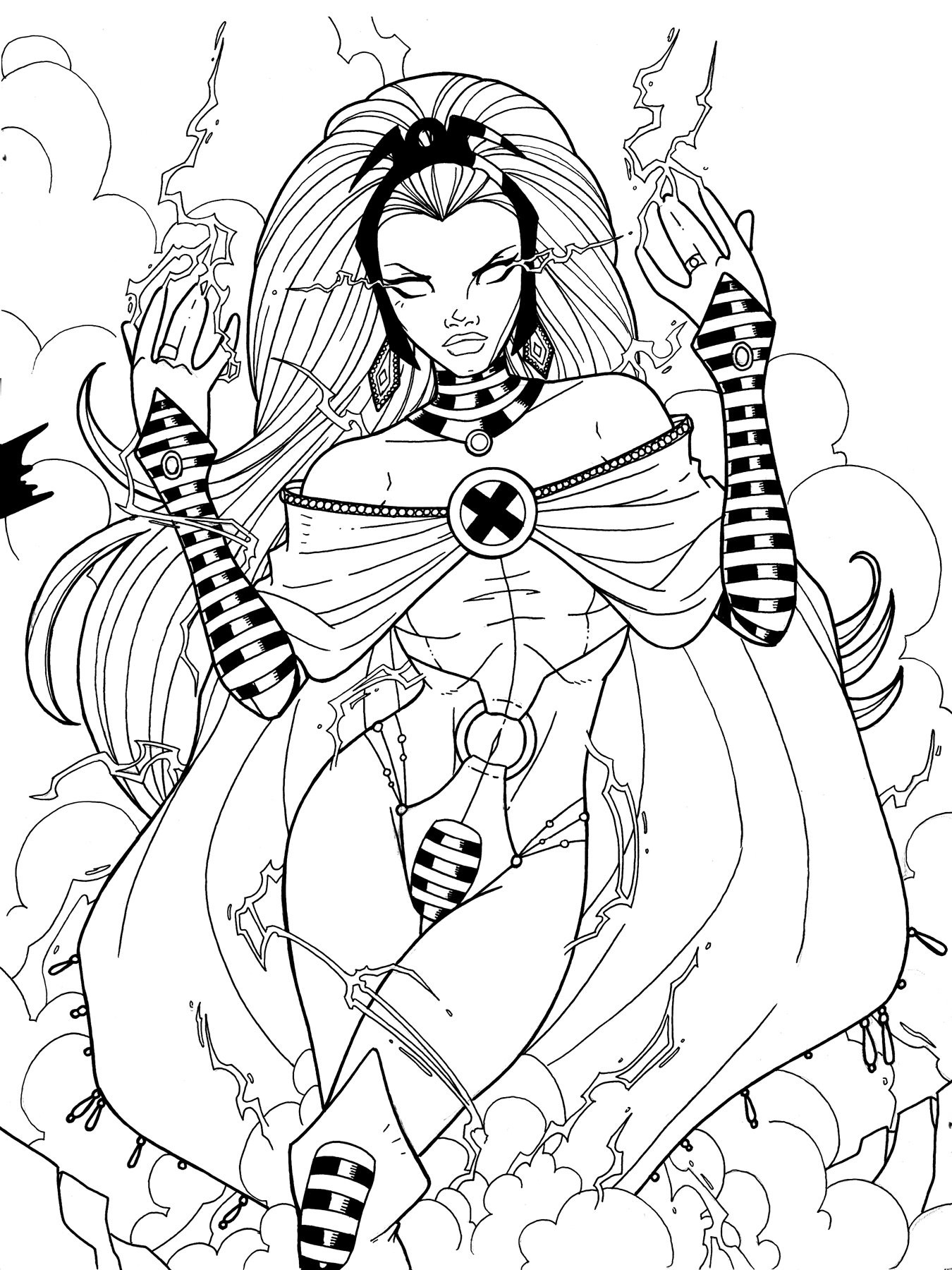 Coloring Books For Male Adults
 Storm X MEN Strikeforce by JamieFayX on DeviantArt