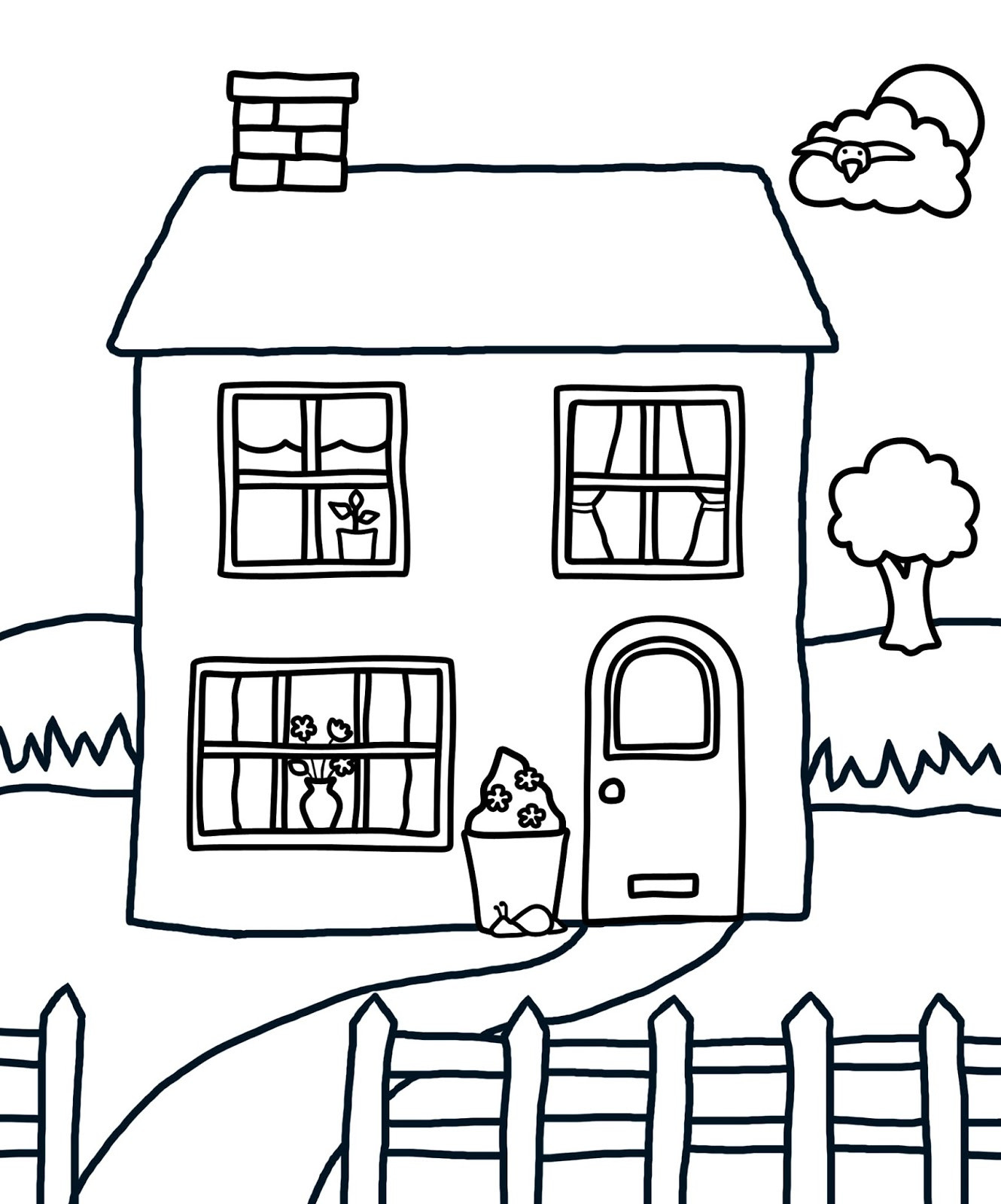 Coloring Books For Toddlers At Home
 People And Jobs Coloring Pages For Kids Houses Colouring