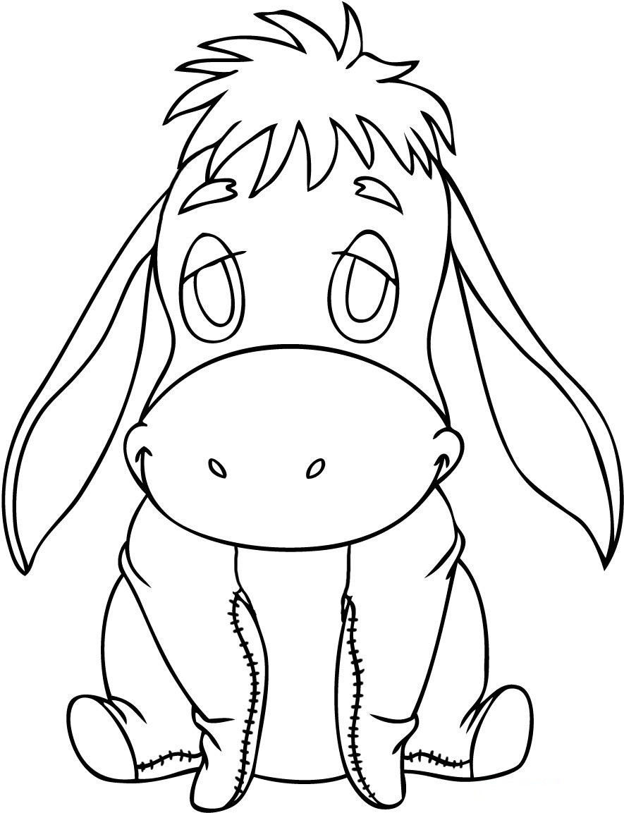 Coloring Books For Toddlers
 Free Printable Eeyore Coloring Pages For Kids