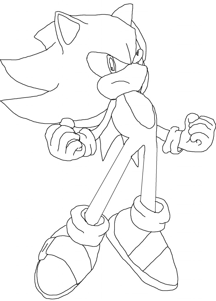 Coloring Books For Toddlers Online
 Free Printable Sonic The Hedgehog Coloring Pages For Kids