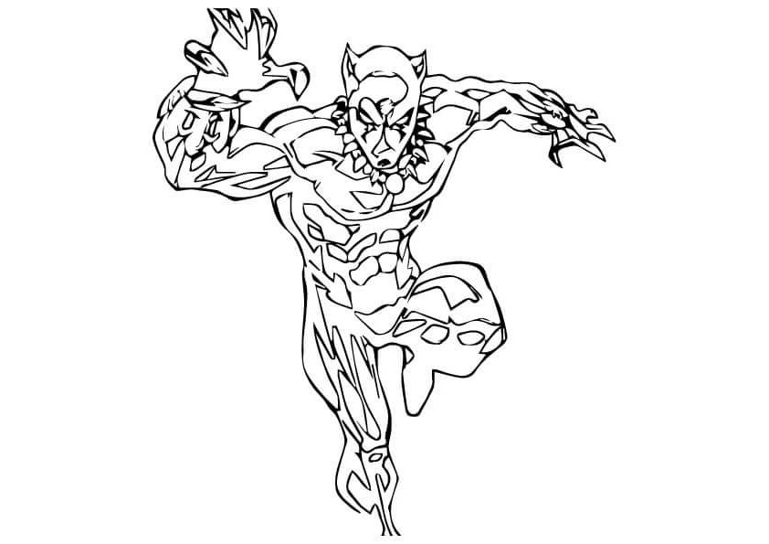 Coloring Pages Black Panther
 Free Printable Black Panther Coloring Pages