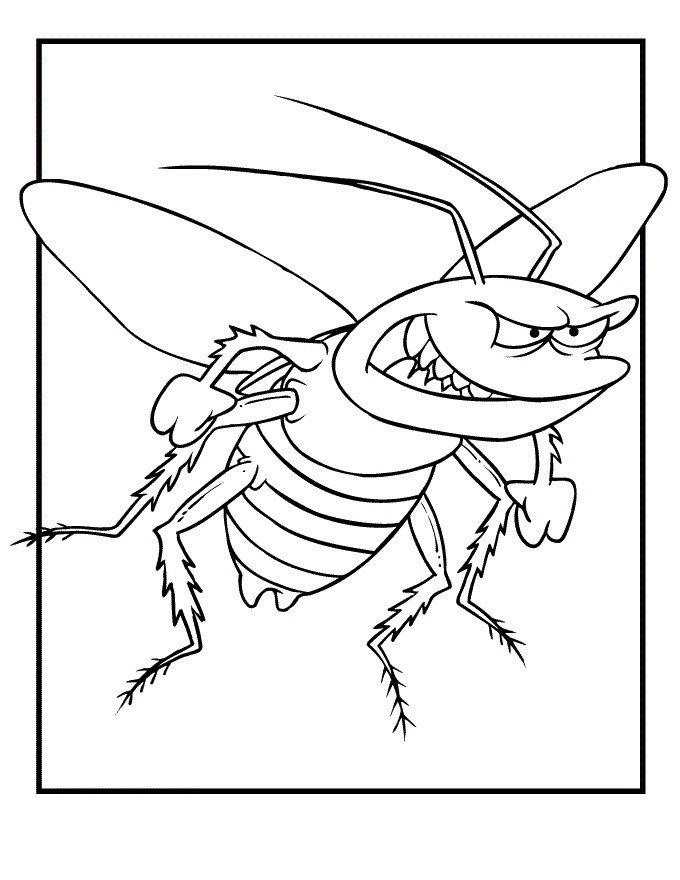 Coloring Pages Bugs
 Free Printable Bug Coloring Pages For Kids