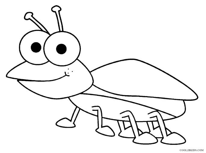 Coloring Pages Bugs
 Printable Bug Coloring Pages For Kids