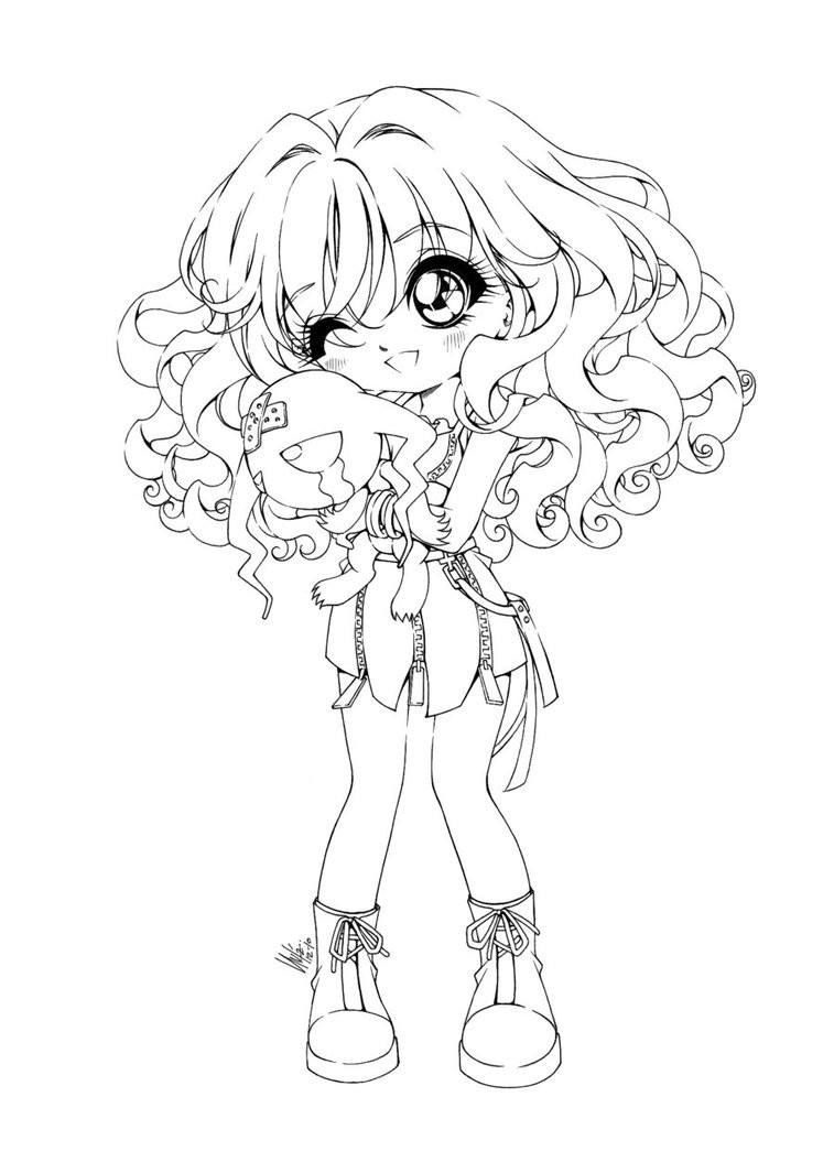 Coloring Pages Chibi
 Chibi Coloring Pages Bestofcoloring