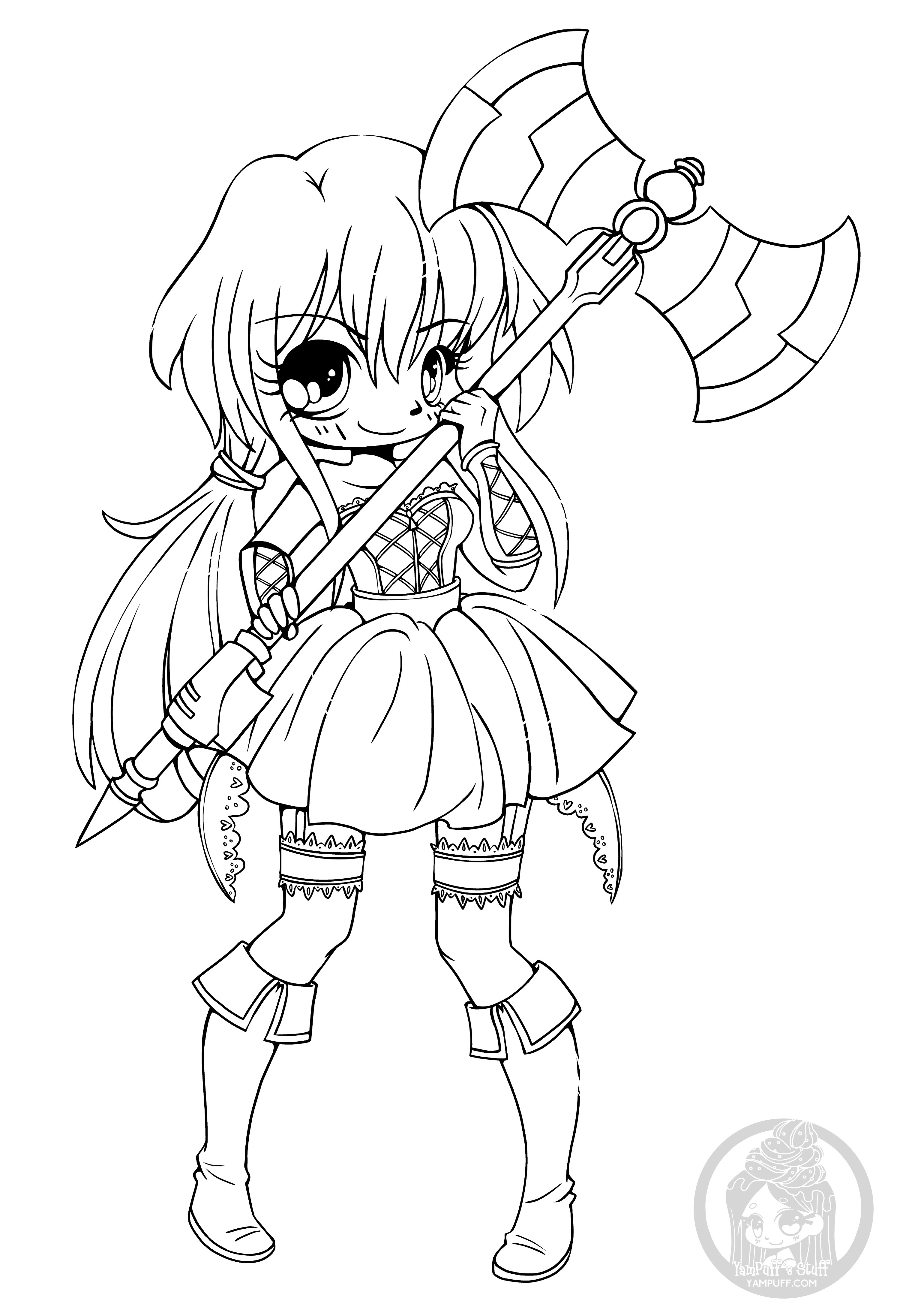 Coloring Pages Chibi
 Chibis Free Chibi Coloring Pages • YamPuff s Stuff