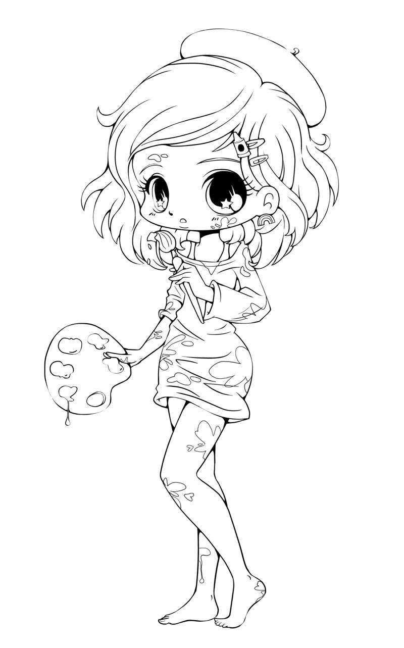 Coloring Pages Chibi
 Free Printable Chibi Coloring Pages For Kids