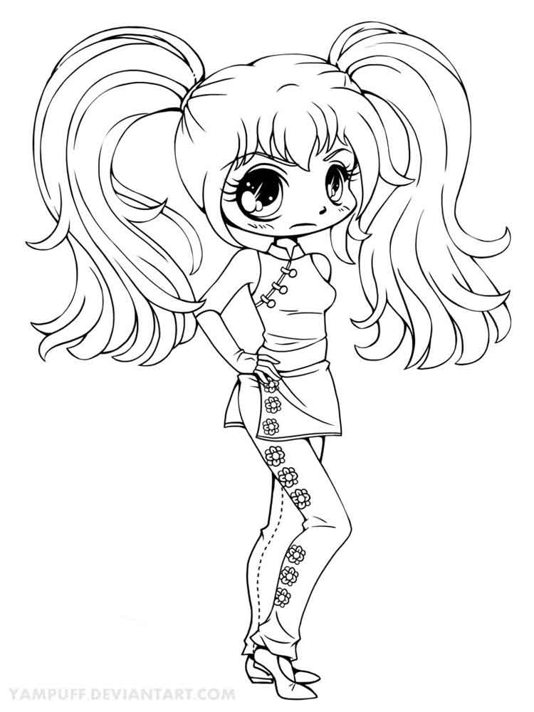 Coloring Pages Chibi
 Chibi coloring pages Free Printable Chibi coloring pages