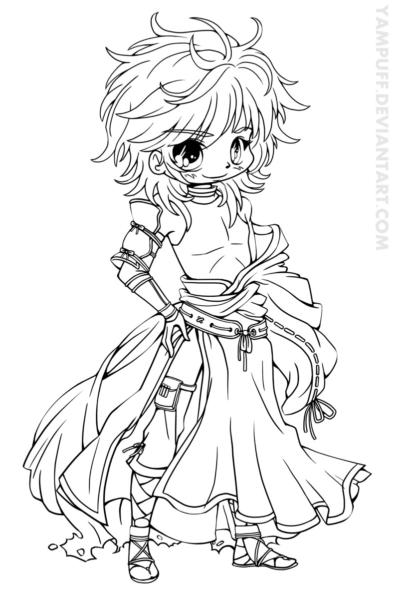 Coloring Pages Chibi
 15 cute chibi coloring pages printable Print Color Craft