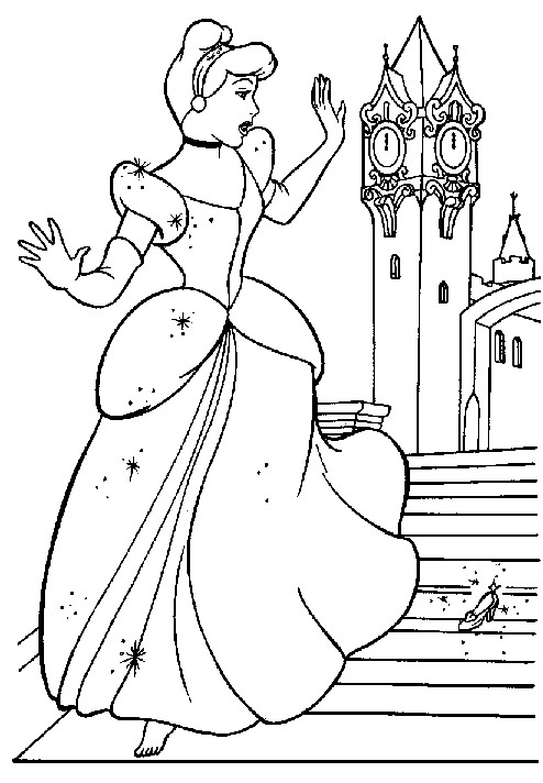 Coloring Pages Cinderella
 Free Printable Cinderella Coloring Pages For Kids