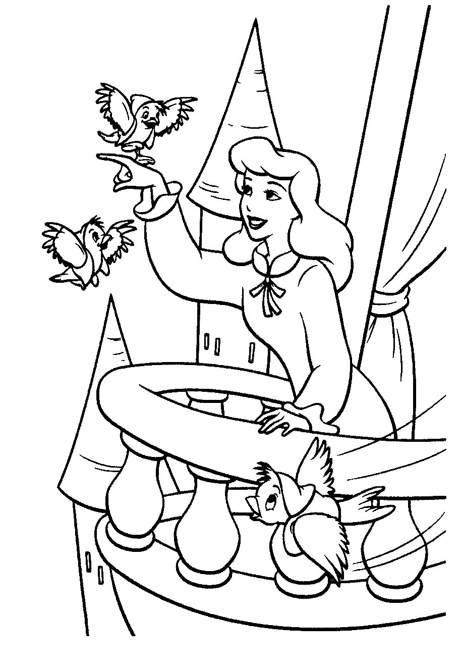 Coloring Pages Cinderella
 Cinderella Coloring Pages To Print