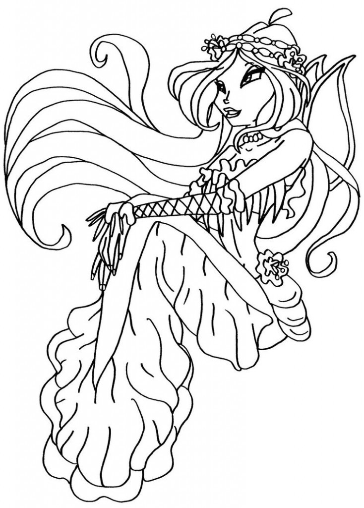 Coloring Pages Com
 Free Printable Winx Club Coloring Pages For Kids