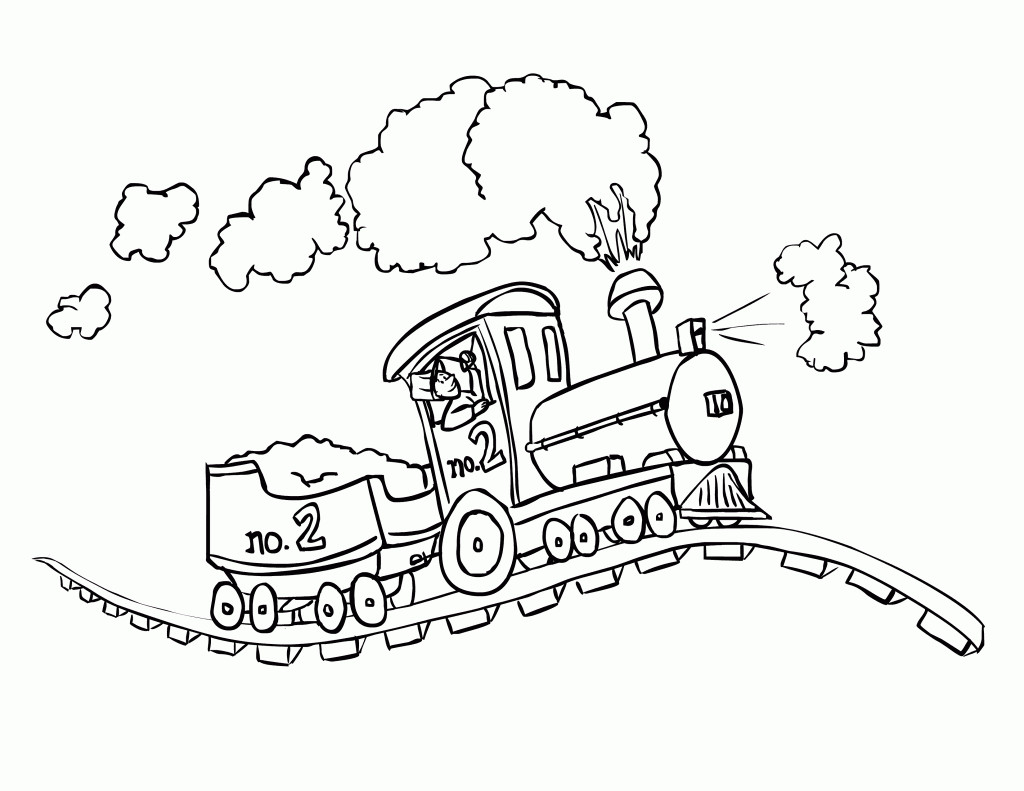 Coloring Pages Com
 Free Printable Train Coloring Pages For Kids