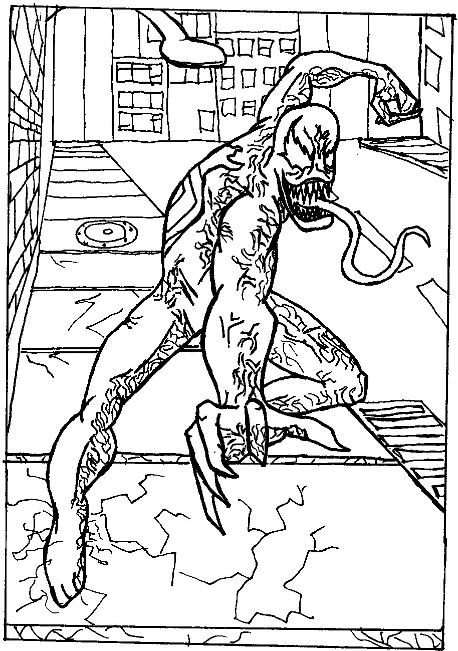 Coloring Pages Com
 Venom Coloring Pages coloringsuite