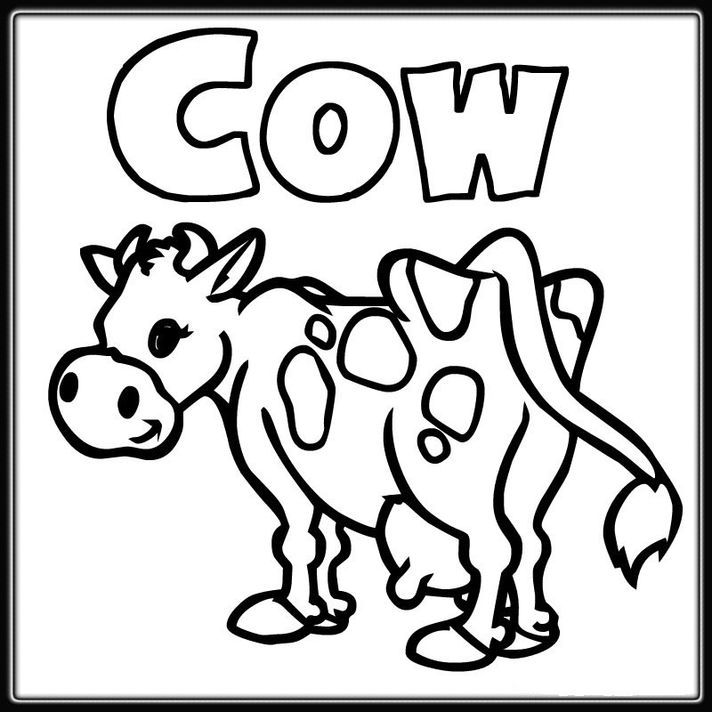 Coloring Pages Cow
 Kids Coloring Pages coloring pages activities worksheets