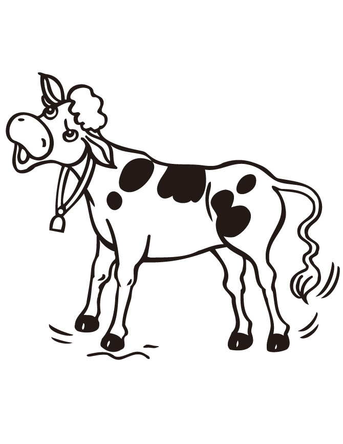 Coloring Pages Cow
 Cartoon Cow Coloring Page