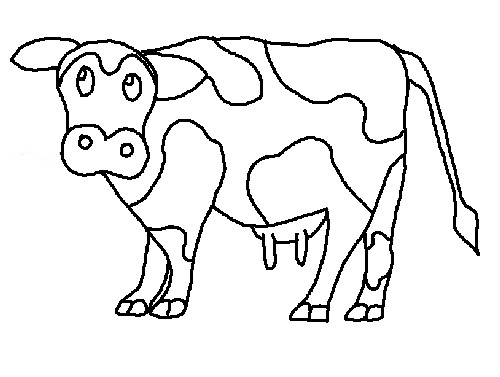 Coloring Pages Cow
 Cow Coloring Page Dr Odd