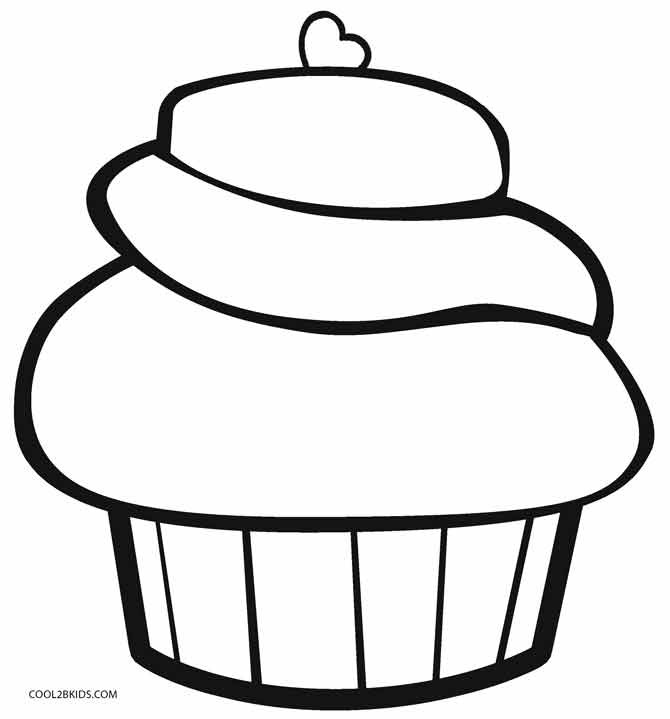 Coloring Pages Cupcake
 Free Printable Cupcake Coloring Pages For Kids