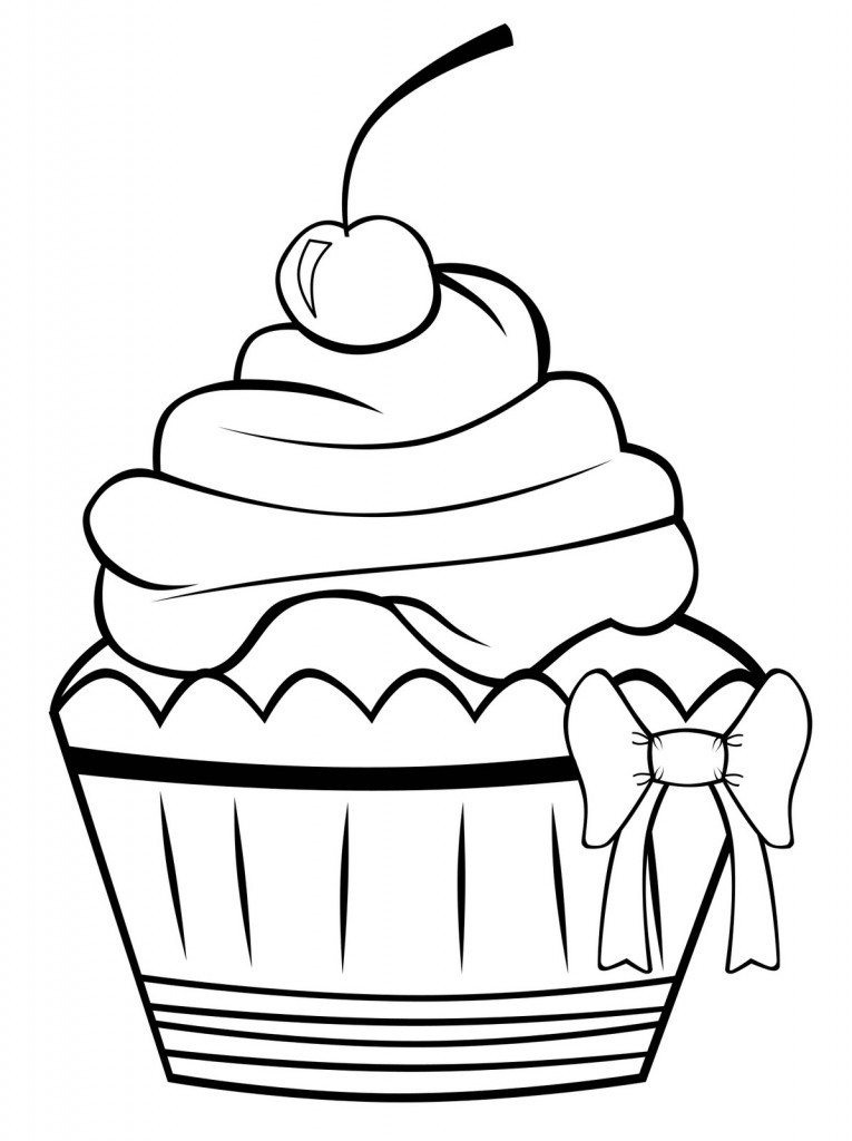 Coloring Pages Cupcake
 Free Printable Cupcake Coloring Pages For Kids