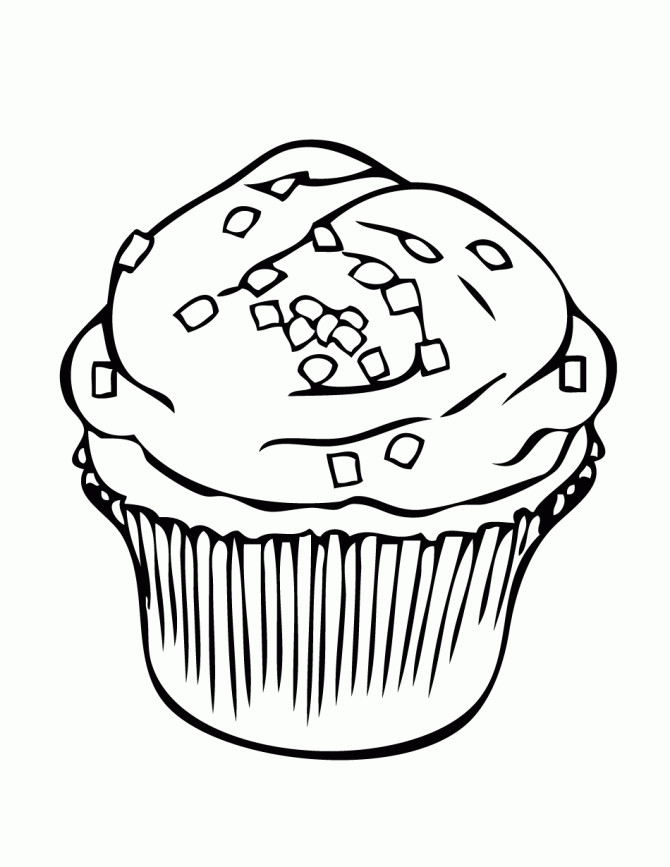 Coloring Pages Cupcake
 Free Printable Cupcake Coloring Pages For Kids