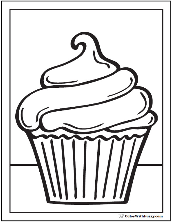 Coloring Pages Cupcake
 40 Cupcake Coloring Pages Customize PDF Printables