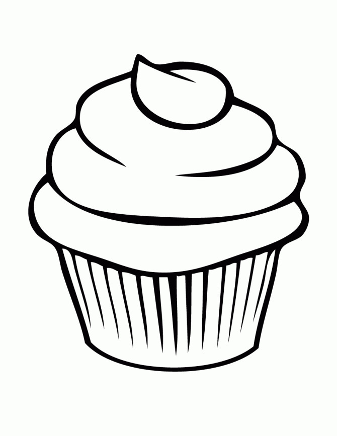 Coloring Pages Cupcake
 Free Printable Cupcake Coloring Pages For Kids