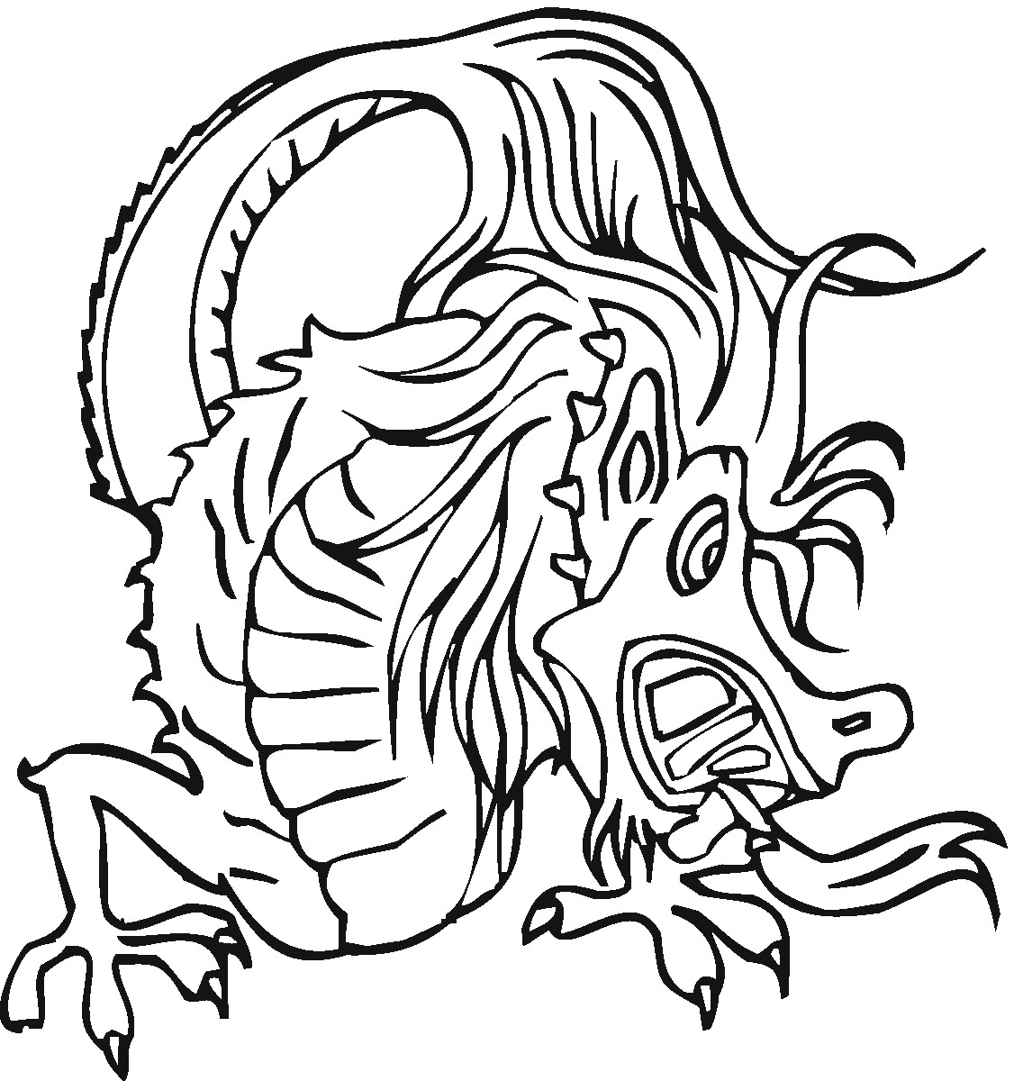 Coloring Pages Dragon
 Free Printable Chinese Dragon Coloring Pages For Kids