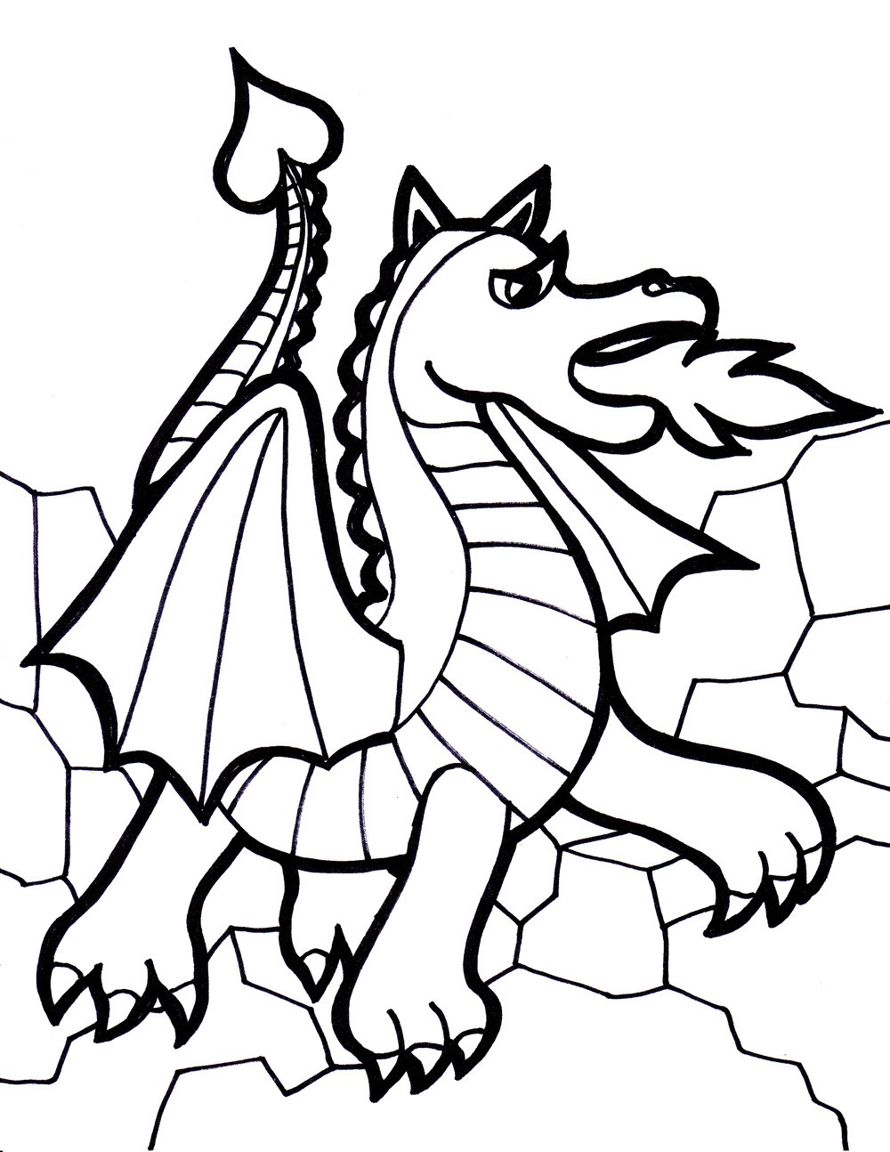 Coloring Pages Dragon
 Free Printable Dragon Coloring Pages For Kids