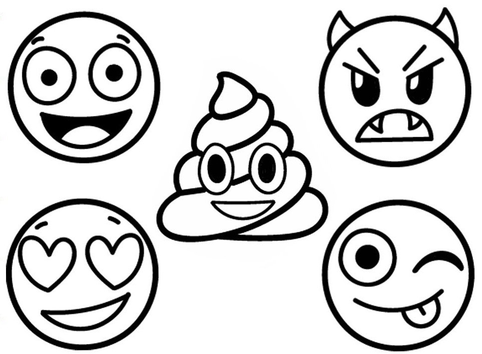Coloring Pages Emoji
 Emoji Coloring Lesson