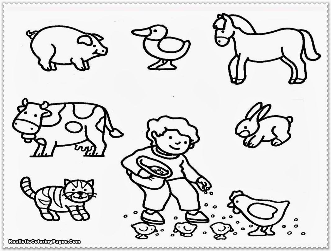 Coloring Pages Farm Animals
 Farm Animal Coloring Pages