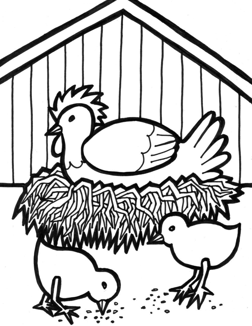 Coloring Pages Farm Animals
 Free Printable Farm Animal Coloring Pages For Kids