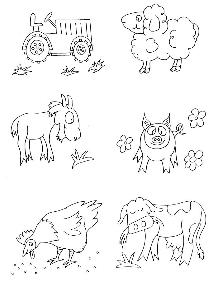 Coloring Pages Farm Animals
 Free Printable Farm Animal Coloring Pages For Kids