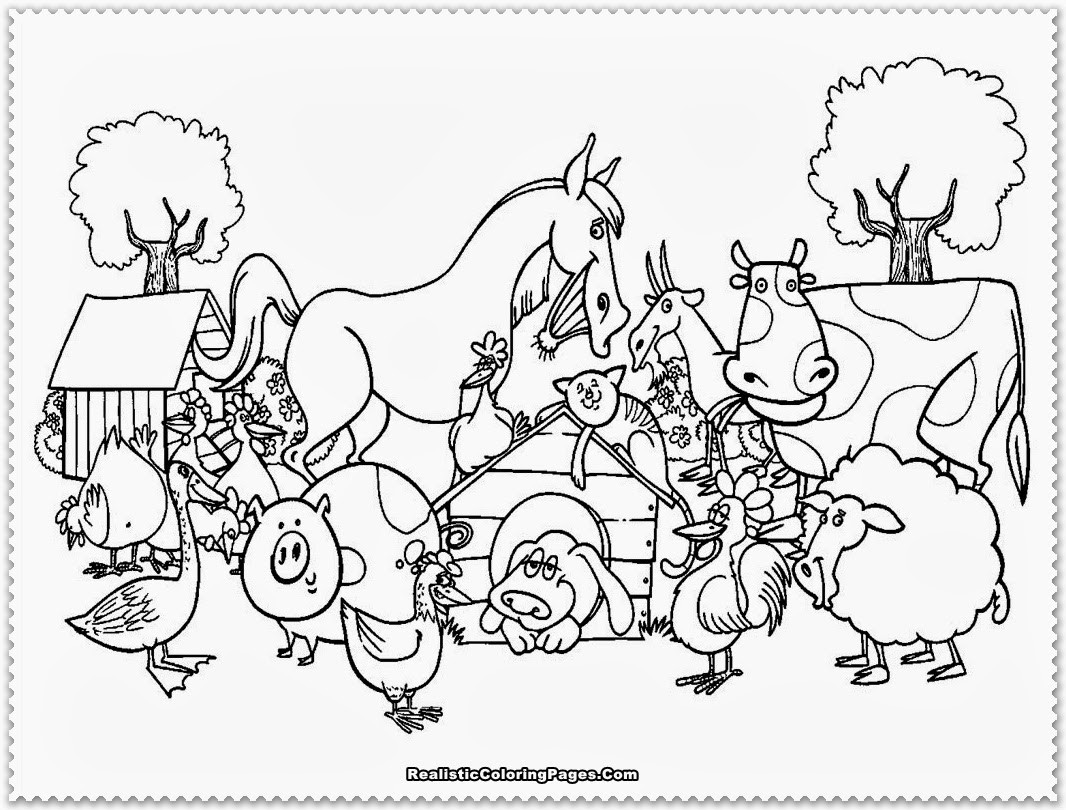 Coloring Pages Farm Animals
 DIY Farm Crafts and Activities with 33 Farm Coloring