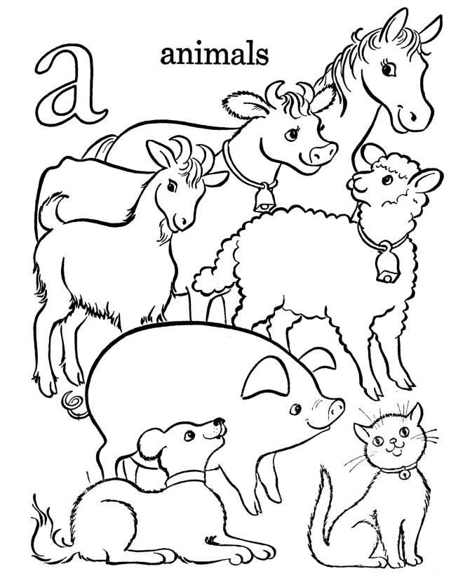 Coloring Pages Farm Animals
 Free Printable Farm Animal Coloring Pages For Kids