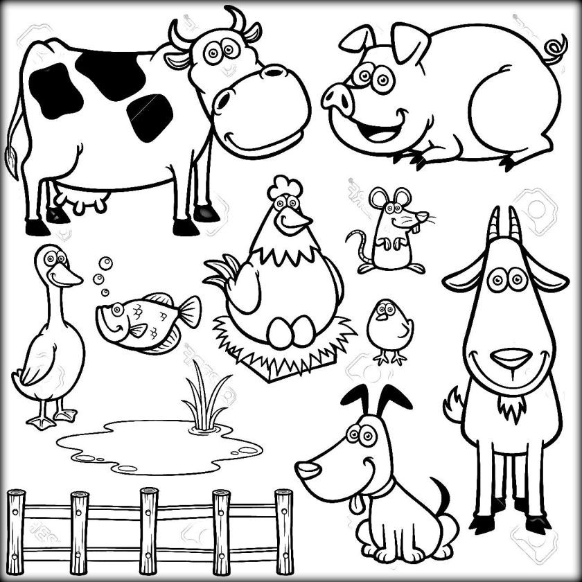 Coloring Pages Farm Animals
 Download Farm Animals Coloring Pages for School Color Zini