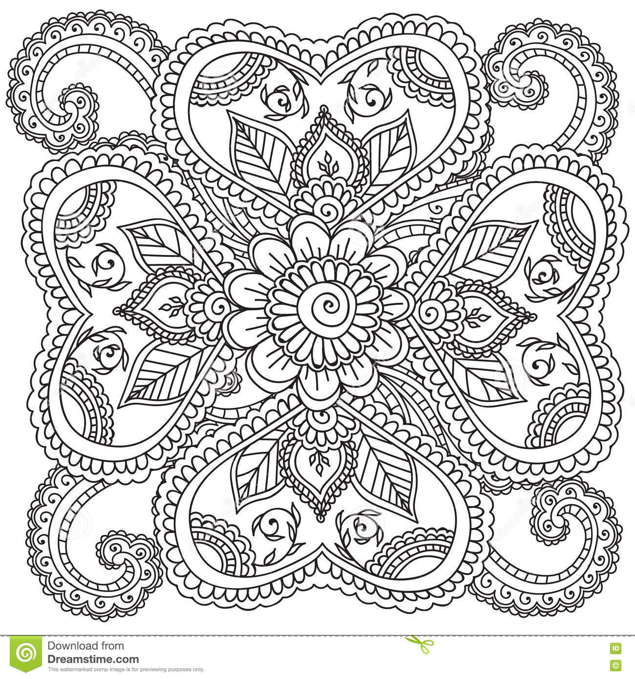 Coloring Pages For Adults Abstract
 38 Abstract Flower Coloring Pages Abstract Flower Design