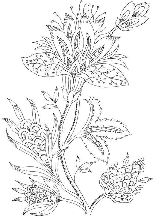 Coloring Pages For Adults Abstract Flowers
 Flower Coloring Pages for Adults Little Bit Difficult