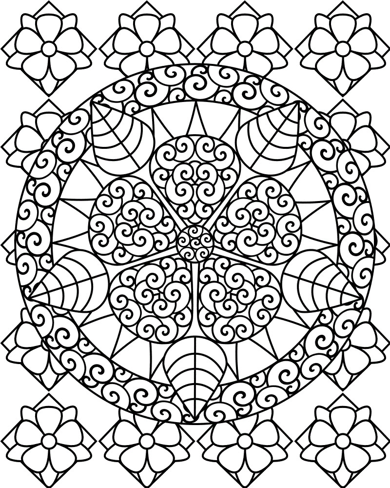 Coloring Pages For Adults Abstract Flowers
 Free Printable Abstract Coloring Pages For Kids