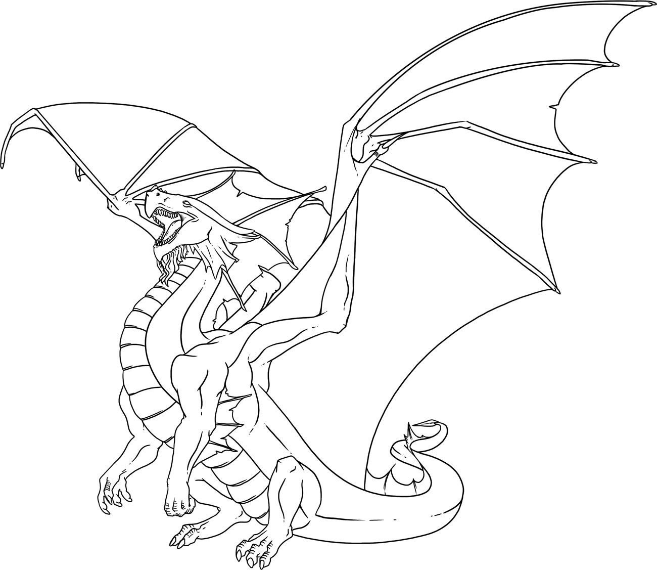 Coloring Pages For Adults Dragon
 dragon coloring pages printable